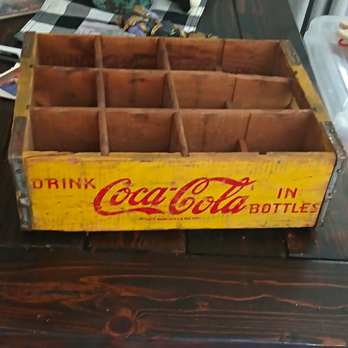 Coca cola vintage - coca-cola, wooden