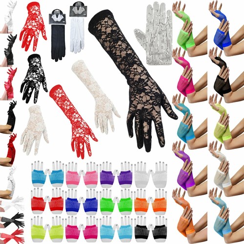 Womens ladies gloves - gloves, satin
