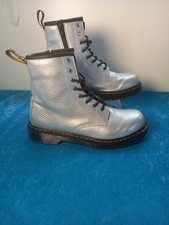 Dr Martens Silver Reptile