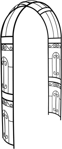 Iron garden arch - garden, arbour,