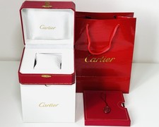 Cartier Watch Box Set Presentation Case + Outer Box + Booklet + Seal – Complete