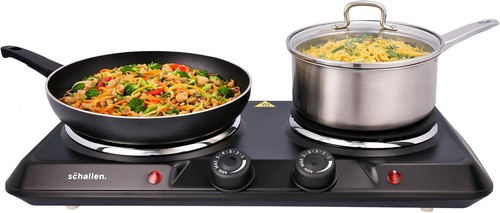 Electric plate warmer double - plate,