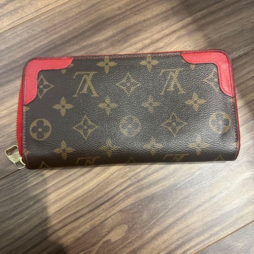 Louis vuitton wallet red with - red,