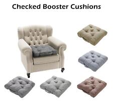 Armchair Checked Booster Cushion 50cm Firm Support Booster Pad Riser Large Seat