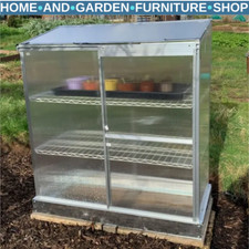 3 Tier Mini Greenhouse with Shelves and Foundation Plant Grow House for Garden