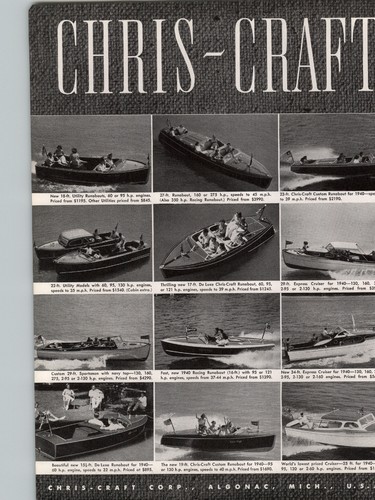 1940 paper cris craft - 1940,