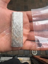 CARTIER VINTAGE Silver Plated Brushed Detail Flip Top Lighter