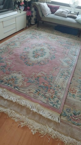 Pink chinese rug - chinese,