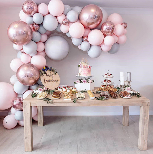 167pcs pink balloon - pink,
