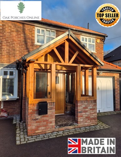 Oak porch handcrafted - porch,