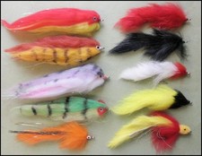 Pike Fishing Flies, 10 Pack