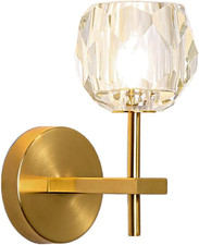 Gold Crystal Wall Light G9