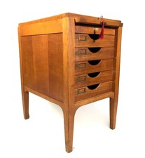 Antique Wooden Oak Mid Century