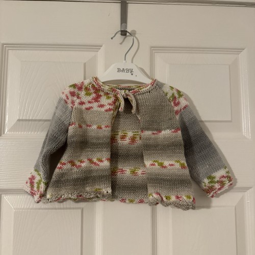 Hand knitted baby matinee - hand,