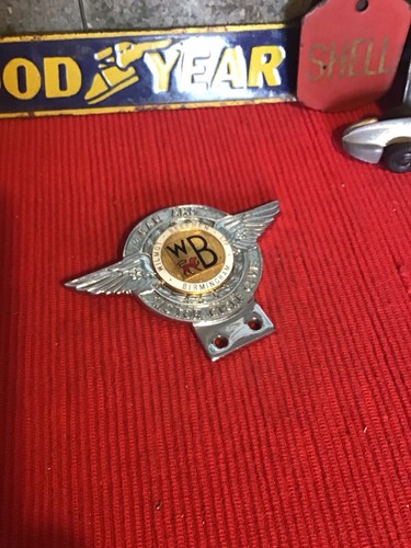 Vintage car badge wilmot - badge,