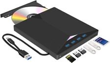 USB 3.0 and Type-C External DVD/CD-ROM Player and Burner with Multi Drive Plug