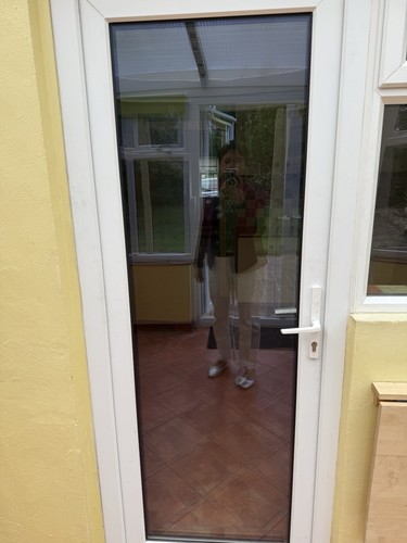 Upvc door white - white, 210cm