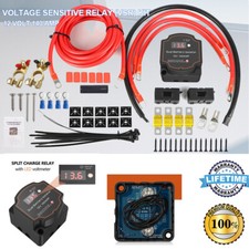 3-M Split Charge Relay Kit Starter Battery Charger to Leisure Battery 12V 140A