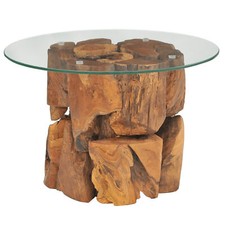 Coffee Table Solid Teak Driftwood 60  End Side Living Room Home Decor U8Z1