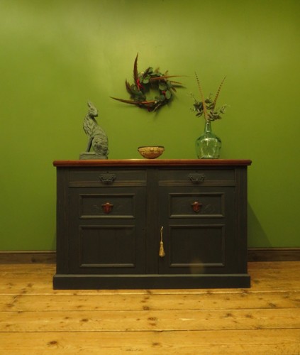 Antique sideboard painted - antique,