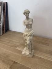 White Alabaster Figurine Statue Aphrodite Greek Goddess Used Good