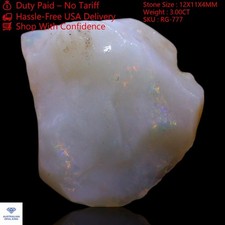 3.00 Cts Australian Fire Opal Loose Rough Astrology Gemstone Natural 12x11x4 mm
