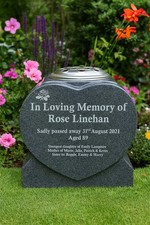 Granite Memorial HEART Grave