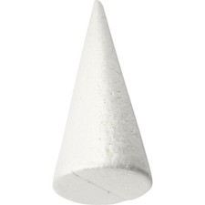 Solid 25cm Polystyrene Cone Christmas Craft Decoration Floristry Art Modelling