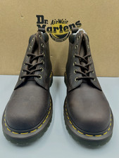 DR MARTENS BROWN 939 BEN BOOT CRAZY HORSE LEATHER  LACE UP BOOTS SIZE UK 7 EU 41