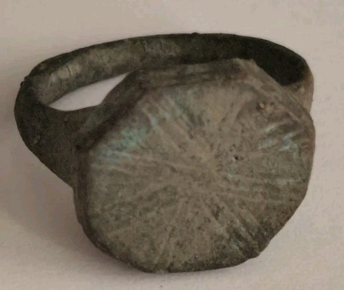 Medieval european bronze ring - european,