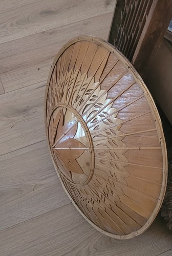 Vintage asian bamboo conical - vintage,