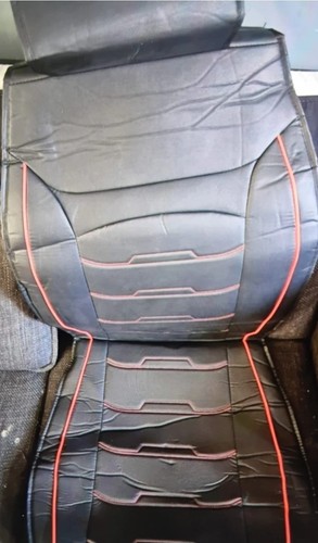 Black leather back - leather,
