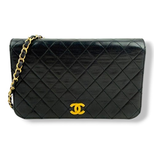 Chanel black push lock - cc,