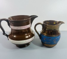 Pair of Antique Copper Lustre