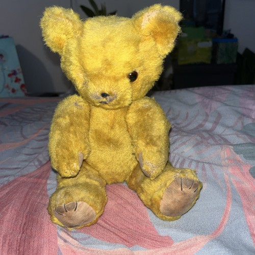 Very old vintage bear moveable - old,