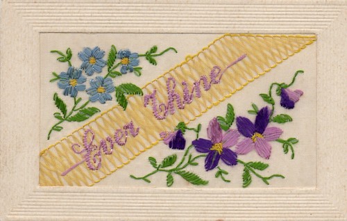 Ww1 patriotic embroidered silk - patriotic,