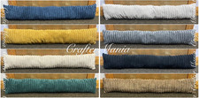 Soft Jumbo Cord Velvet Draught Excluder Draft Wind Stopper Door Filled Cushion