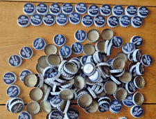 190 x Blue / White Corona Extra Beer Bottle Caps / Tops for Art / Craft Project