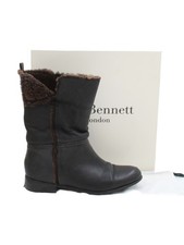 L.K. Bennett Women's Boots UK 6.5 Black 100% Other Riding Boot