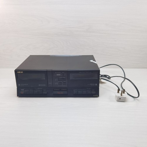 Akai m616w double cassette - double,