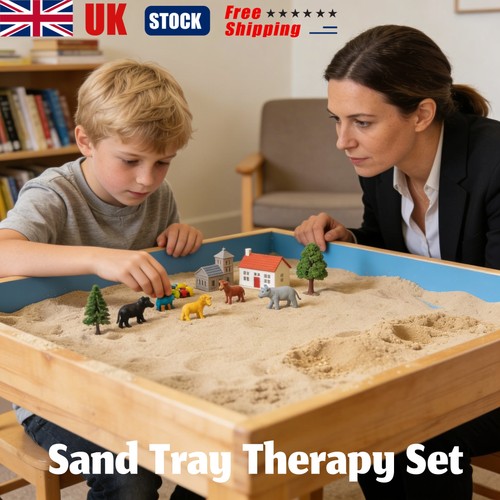 Sand tray therapy set with - therapy, lid