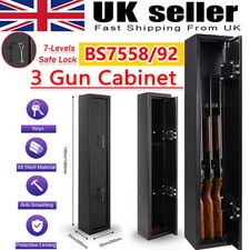 3 Gun Cabinet Safe Lockable