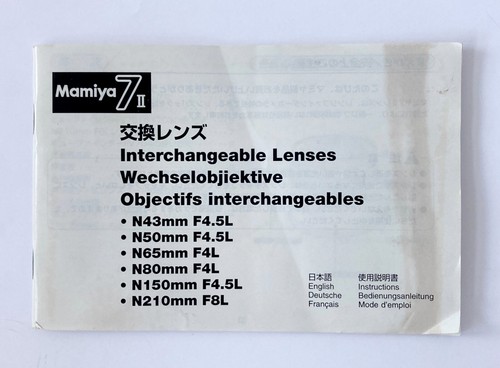 Mamiya brochure for - mamiya, ii