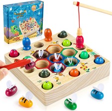 Wooden Fishing Game – 2-in-1