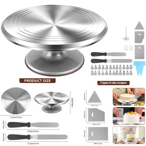 Cake turntable aluminum - cake,