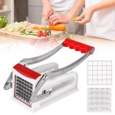 Potato Chipper Chip Chopper Cutter Slicer Maker & 2 Steel Edges Stainless Steel