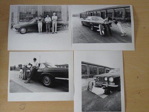 Vintage black white car - white,