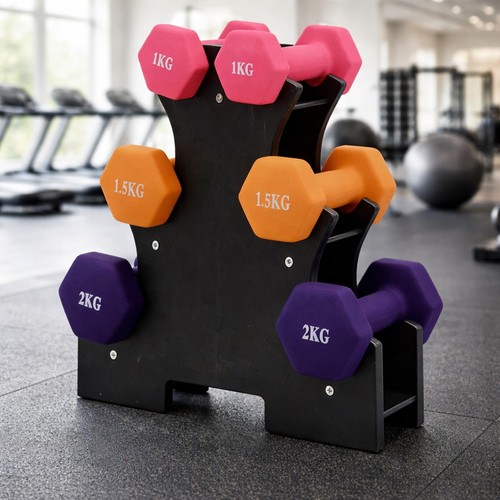 9kg dumbbell set hex - 9kg,