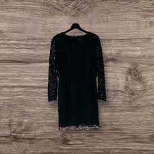 Somerset By Alice Temperley Dress Lace Layered Black UK 10