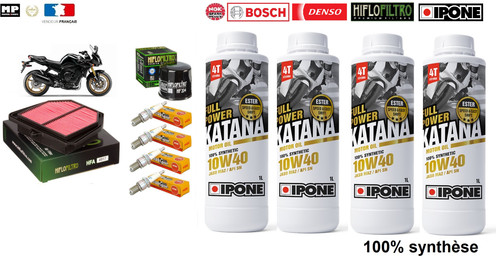 Emptying kit filters spark